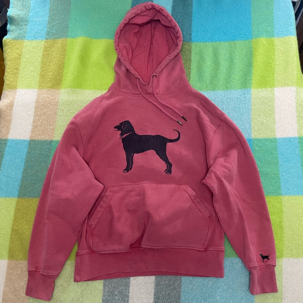 THE BLACK DOG Men's Legacy Clasic Heavyweight Hoodie Sweatshirt Island Red